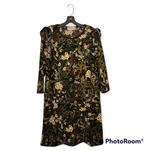Philosophy Multicolor Floral 3/4 sleeve Floral Print Dress Size Large